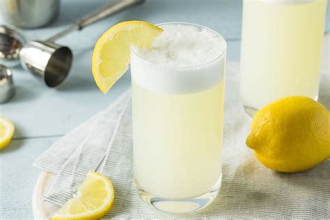 classic gin fizz cocktail.